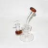 Narguilés Beecomb Perc Percolateur Bongs En Verre 14mm Joint Conduites D'eau Mini Plates-formes Pétrolières Petit Dab Rig Bleu Rose Violet Clair Avec Bol