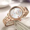 WRISTWATCHES 9009 Watch Women Ladies Quartz Watches Crystal Design Wristwatch Relogio feminowristwatches bert22