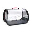 Housses de siège de voiture pour chien animal de compagnie transportant Transparent doux pliable voyage transporter Double porte poreux respirant Portable chat et fournitures universelles