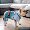 Hundkläder franska bldogkläder denim husdjurskläder jumpsuits höst vinter hundar husdjur för kappjacka ropa para perro t200710 drop d dhzvf