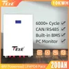 10KWh 48V 200Ah avec Smart BMS Home Grade A LiFePO4 Batterie Powerwall pour Batteries de système de stockage d'énergie solaire EU PAS DE TAXE