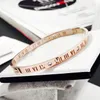 Bangle Big Crystal Roman Numerals Charm Bracelets Banles 316L Bransoletowa stalowa cyrkon dla mężczyzn biżuteria