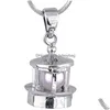 Pendant Necklaces Chime Harmony With Fat Teapot Shape Pearl 18Kgp Lovely Cute Jewelry Charms Fashion Style P28 Drop Delivery Pendants Dhoym