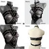 Ceintures Sexy Harnais En Cuir Poitrine Sangle Jarretières Ceinture Adt Fétiche Femmes Soutien-Gorge Corps Bondage Top Night Club Cage Punkbelts Emel22 Drop Deli Dhxkl