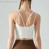 Designer Brand Tank Top Al Tank Top Women's Thin Shoulder Belt Back One-Piece Yoga Bh stockproof Site Fiess Sling Aloo