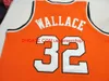 Personnalisé Hommes Jeunes femmes Vintage # 32 Ben Wallace Virginia Union University Basketball Jersey S-4XL 5XL personnalisé n'importe quel maillot de numéro de nom