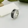 New Fashion rings 925 Silver vintage snake shape designer men ring engraving couples wedding jewelry gift love Rings bague Valenti265e