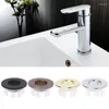 Badaccessoire set badkamer bassin wastafel overloop deksel zes voet ronde inzet ringgat cap sanitair wassen/voetstuk washbasin