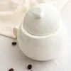 Opslagflessen Bot China Witte Sugar Bowl met deksel retro keramiek kan voedselcontainer keukengadgets containers voor thuis