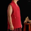 Ethnic Clothing Lama Monk Clothes Vest Short Sleeve Tibetan Buddhist Top