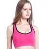 Completo da yoga Taglie forti Reggiseno sportivo da donna Top Canotta Reggiseno imbottito Fitness Canotta sportiva Push up femminile