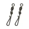 50pcs 2/4/6/8 # Gancio a scatto girevole per esterni con connettore Coastlock per ami da pesca Ganci per accessori da pesca