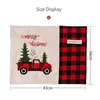 Table Mats Christmas Classic Plaid Placemat With Cutlery Slot Non Slip Decorative Rectangular Festival Dishes Mat For Kitchen HFing