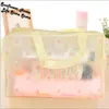 Scatole portaoggetti Borsa cosmetica impermeabile traslucida creativa Borsa da viaggio portatile per spazzolino da bagno Organizzatore