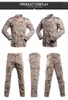 Conjuntos de treino masculino 3 cores Desert Camouflage ACU Uiforms militares com chapéu