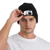 Berets Denji Chainsaw Man Skullies Beanies Caps Für Männer Frauen Unisex Outdoor Winter Warme Strickmütze Erwachsene Anime Manga Motorhaube Hüte