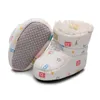 First Walkers Stivali invernali imbottiti in cotone per bambini Calzini per bambini con suola morbida in cashmere spesso Scarpe prewalkers