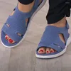 Sandalet 2023 Kadın Meyh Açık Ayak Tip Rahat Renk Slip-Slip-Slip-Slip-Sweet Dış Mekan Plajı Kadın Ayakkabı Moda