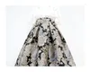 Spódnice 2023 Spring Fall Kobiety Wysokie Wytrzenione Zgnęta Kwiatowa suknia balowa spódnica kobiet ubrania vintage Jacquard