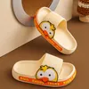 Slipper Kinder Hausschuhe Sommer Cartoon Niedlichen Vogel Indoor Baby Mädchen und Jungen Einfache Offene spitze Haus Feste Rutschfeste Strandschuhe 0203