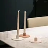 Candle Holders Cutelife Ins Nordic Ceramics Table Decoration Accessories Wedding Centerpieces Long Wax Holder Decor Handmade Candlestick