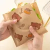 Baking Tools 50pcs Sandwich Hamburger Fries Oil Paper Packaging Coated Grease Box Bags Oil-Proof Food Grade Cute Decor