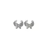 Backs Earrings Fashion Exquisite Butterfly Clip Silver Color No Piercing Cuff For Women Fine Jewelry Accessories