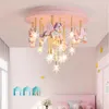 Plafondlampen moderne kinderen lichte led schattig lamp ontwerp slaapkamer voor meisjeskamer babyjongen