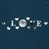 Wall Clocks Digital Clock Romantic Love Stars Decor 3D Top Quality Living Room Decals Large Decorative Mother's Day