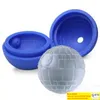 Hot Creativo Silicone Blue Wars Morte Nera Palla Rotonda Stampo per Cubetti di Ghiaccio Vassoio Deserto Sfera Stampo Fai Da Te Cocktail Forma De Gelo