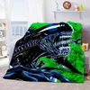 Blankets Aliens Movie Soft Throw Blanket Space Monster Printed Bedspread Sofa Couch Covers Travel Camping Children Adult Gift