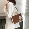 Akşam çantaları sahte kürk kadınlar için yumuşak sevimli lolipop tasarımcı tote çanta genç kızlar messenger kadın omuz crossbody peluş