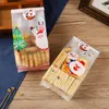 Decoraciones navideñas, 50 Uds., bolsas de regalo de plástico, galletas, dulces, galletas, bolsa de embalaje, decoración, Navidad 2023, árbol de Navidad de Papá Noel