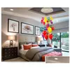 Pendant Lamps Modern Led Mti Color Glass Ball Balloon Light For Children Room Living Stair Suspension Al121 Drop Delivery Lights Lig Dhzjx