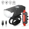 Lights Bike Bicycle Light USB LED Rechargeable Set Mountain Cycle Front Back Headlight Lamp Flashlight 0202