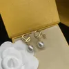 Designer Womens Wedding Oorbellen Studs F Goede kwaliteit 18k Gold Womens Ear Rings Luxe sieraden met parels Party Charm met doos