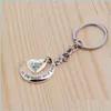 Key Rings Letter Ring Heart Keychain I Love You To The Moon And Back Bag Hangs Fashion Jewelry 326C3 Drop Delivery Dhgkz