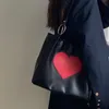 Abendtaschen Xiuya Harajuku Kawaii Schulter Frauen Japanische Niedliche Herz Lolita Tote Damen Handtaschen Große Shopper mit Reißverschluss 230203