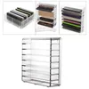 Förvaringslådor Premium akryl Makeup Organizer 8 Space Cosmetic Box Women Powder Lipstick Eye Shadow Display Stand Holder