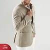 Mannen wollen jassen Brunello Cashmere Casual Cucinelli jas kaki jas lange mouwkraag