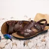 Maatleren klassieke grote zomerschoenen slippers zacht sandalen mannen Romeinse comfortabele outdoor wandelschoenen
