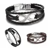 Charm Bracelets Mens Lucky Digital 8 Bangles Bandage Brand Women Men Leather Drop Delivery Jewelry Dhjhn