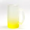 Glasses de sublimação de 16 onças caneca com gradiente de gradiente de vinícolas de impressão de transferência de calor xícara de xícara de vidro transparente 00 00
