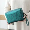 Bolso de diseñador Bolsos de cosméticos de PU Bolsos de mano Bolso de lavado de viaje simple Bolsos de almacenamiento femenino Bolso de lavado de maquillaje plegable Bolso de viaje Monedero de gran capacidad Carteras al por mayor