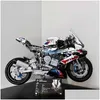 Blocks Technicial Car Block M 1000 Rr Motorcycle Type Racing Vehicle Model 1920Pcs Building Brick Toys Kids Birthday Gift Set Compat Dha9G