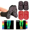 Chaussettes pour hommes 1 paire noir unisexe auto-chauffant thérapie de Tour magnétique chaussettes confortables hiver chaud Massage Pression