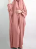 Etnik Giyim Eid Mübarek Kaftan Dubai Abaya Musulman De Mode Vetement Djellaba Femme Müslüman Dua Elbisesi Hindi Elbiseler Abayas Kadınlar İçin