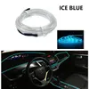 1M/3M/5M Car Interior Luci Notturne A Led Lampada Decorativa EL Cablaggio Striscia Al Neon Per Auto fai da te Flessibile Luce Ambientale USB Atmosfera di Festa Diodo