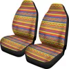 Housses de siège de voiture ensemble coloré ethnique bohème aztèque mexicain inspiré ou lot de 2 housse de protection avant universelle