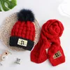Berretti per bambini Cappello a maglia da lavoro U etichetta per bambini in pile calda con i ragazzi e ragazze coreane di lana